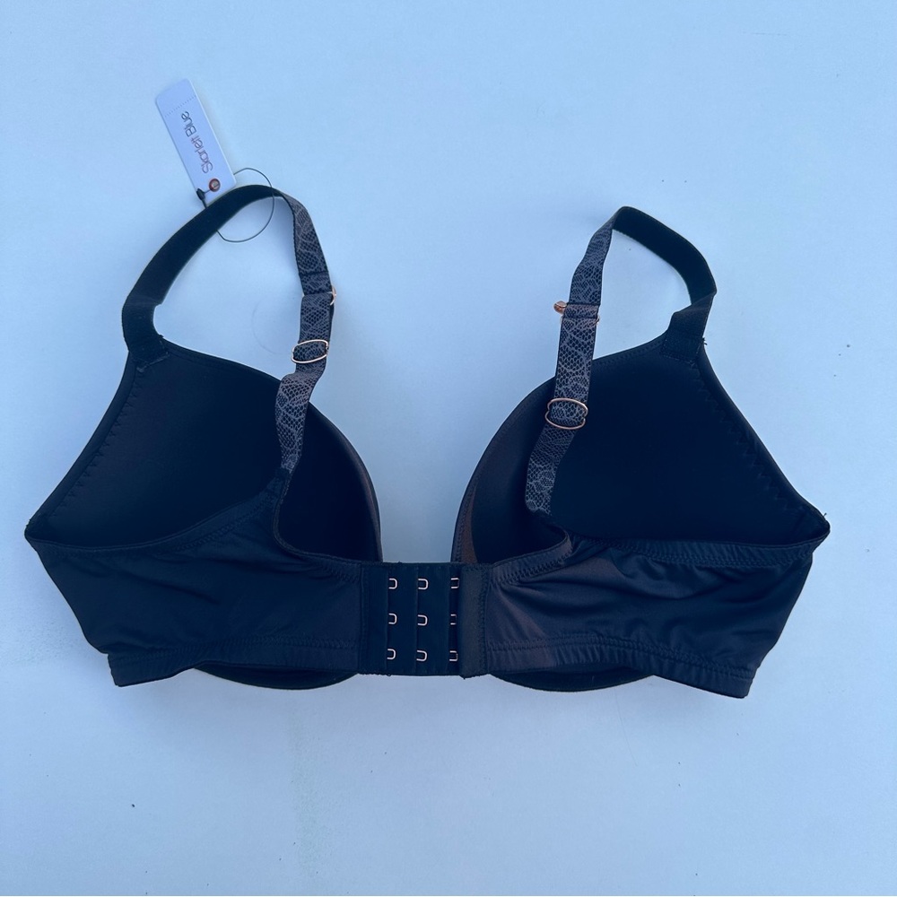 Skarlett Blue Glimpse Multi-Way Push-Up Underwire Bra, NWT, 36DD, Black Slate - Picture 9 of 9